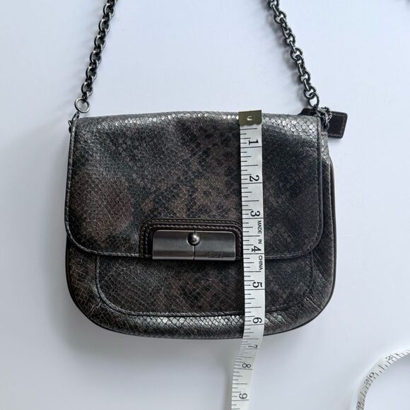 Coach Kristin Python Embossed Crossbody Bag w/ Detachable Chain Strap - Picture 16 of 16